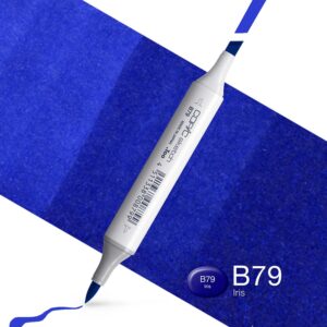 Copic Marker Sketch - B79 Iris