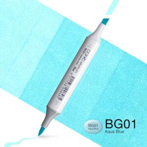 Copic Marker Sketch - BG01 Aqua Blue