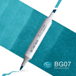Copic Marker Sketch - BG07 Petroleum Blue