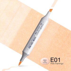Copic Marker Sketch - E01 Pink Flamingo