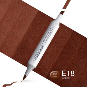 Copic Marker Sketch - E18 Copper