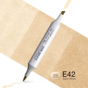 Copic Marker Sketch - E42 Sand White