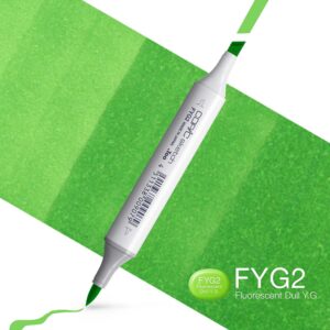 Copic Marker Sketch - FYG2 Fluorescent Dull Yellow Green