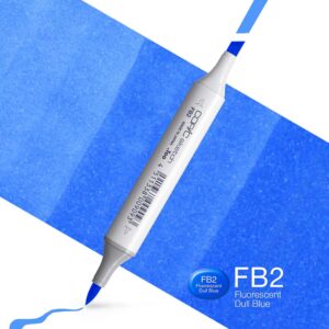 Copic Marker Sketch - FB2 Fluorescent Dull Blue