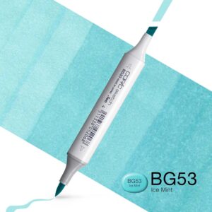Copic Marker Sketch - BG53 Ice Mint