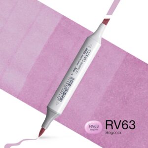 Copic Marker Sketch - RV63 Begonia