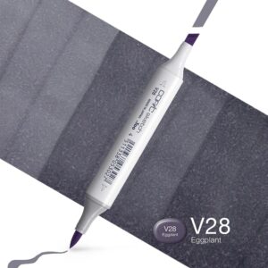 Copic Marker Sketch - V28 Eggplant