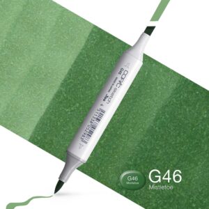 Copic Marker Sketch - G46 Mistletoe