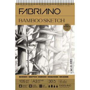 Fabriano Bamboo Sketch Spiral 105g A3 - 30 ark