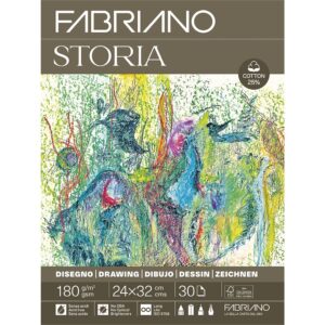 Fabriano Storia Tegneblokk Limt - 180g 30ark - 24x32cm