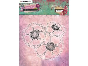 Studio Light Stamp 11cm - Just Lou Botanical Collection 08