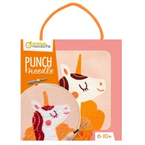 My Mandarine Punch needle sett 18x18cm - Unicorn