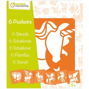 My Mandarine Sjablongsett 6 motiver - Enhjørning