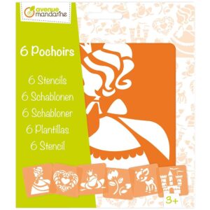 My Mandarine Sjablongsett 6 motiver - Prinsesser