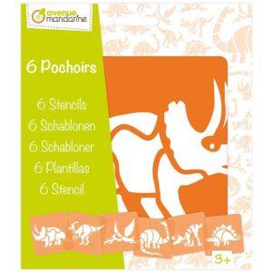 My Mandarine Sjablongsett 6 motiver - Dinosaurer
