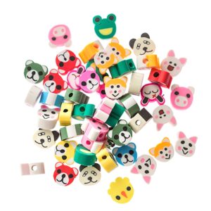 dpCraft Perlemix polymerleire 10mm 48stk - Fargerike dyr