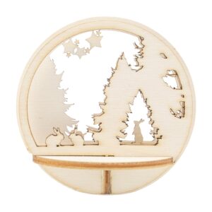 Figursett i tre - Julekule Ø: 78mm - Hare
