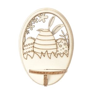 Figursett i tre - Egg Ø: 76mm - Påskeegg