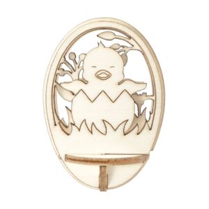 Figursett i tre - Egg Ø: 76mm - Kylling