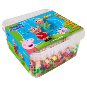 Hama Maxi Sett - Boks m/perler og brett - Peppa Gris