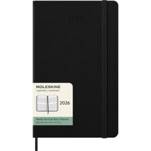 Moleskine Planner 2026 12m Hard L Uke Vert - Black