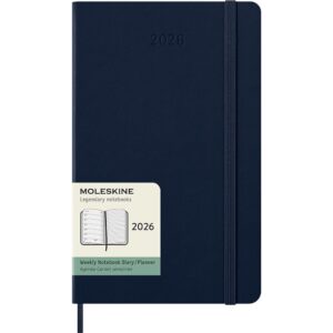 Moleskine Planner 2026 12m Hard L Uke Notat - Sap.Blue
