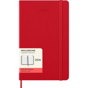 Moleskine Planner 2026 12m Hard L Dag - Red
