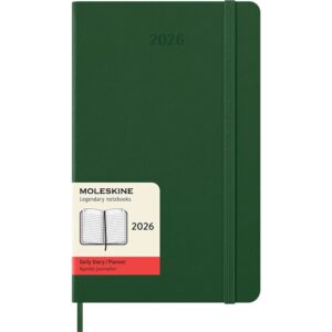 Moleskine Planner 2026 12m Hard L Dag - Myrtle Green