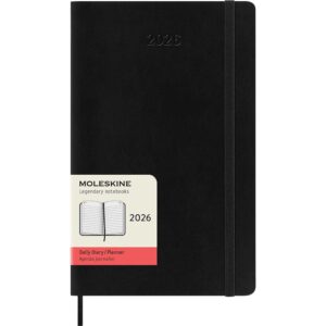 Moleskine Planner 2026 12m Soft L Dag - Black