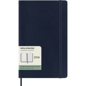 Moleskine Planner 2026 12m Soft L Uke Notat - Sap.Blue