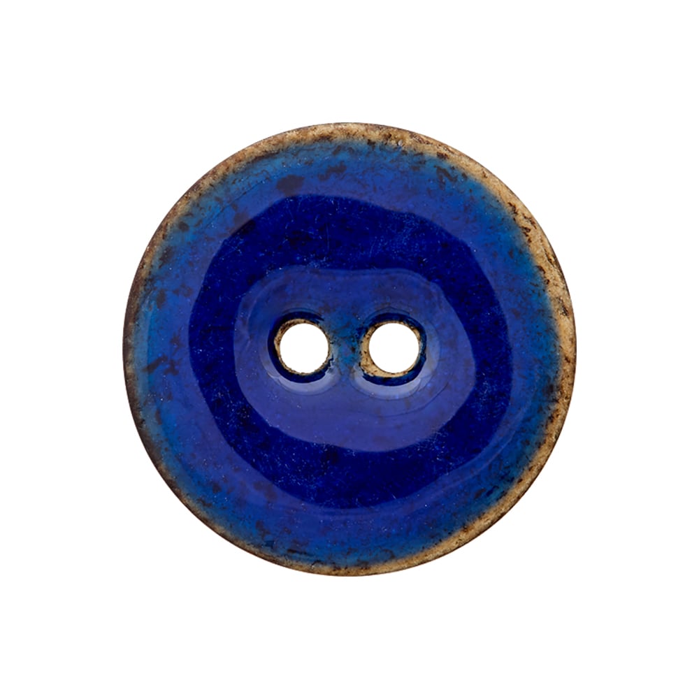 Knapp 48611 2-hull - 23mm - 68 Mørk blå