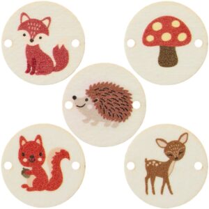 Dekorlapp 501183 Ass skog og dyr  - 18mm - 999 Mix