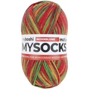 Myboshi Mysocks Sokkegarn 100g - Poppy