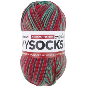 Myboshi Mysocks Sokkegarn 100g - Poinsettia