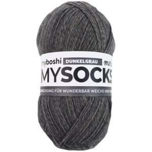 Myboshi Mysocks Sokkegarn 100g - Dark grey