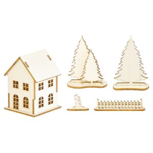 Figursett i tre - Lite hus