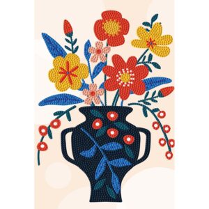 Diamond Dotz - Dotz Decor - Blue Vase