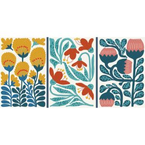 Diamond Dotz - Dotz Decor - Modern Floral Triptych