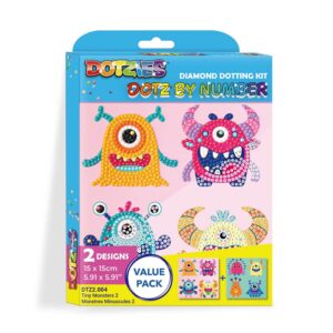 Diamond Dotz Dotzies - Dotz by number - Tiny Monsters 2