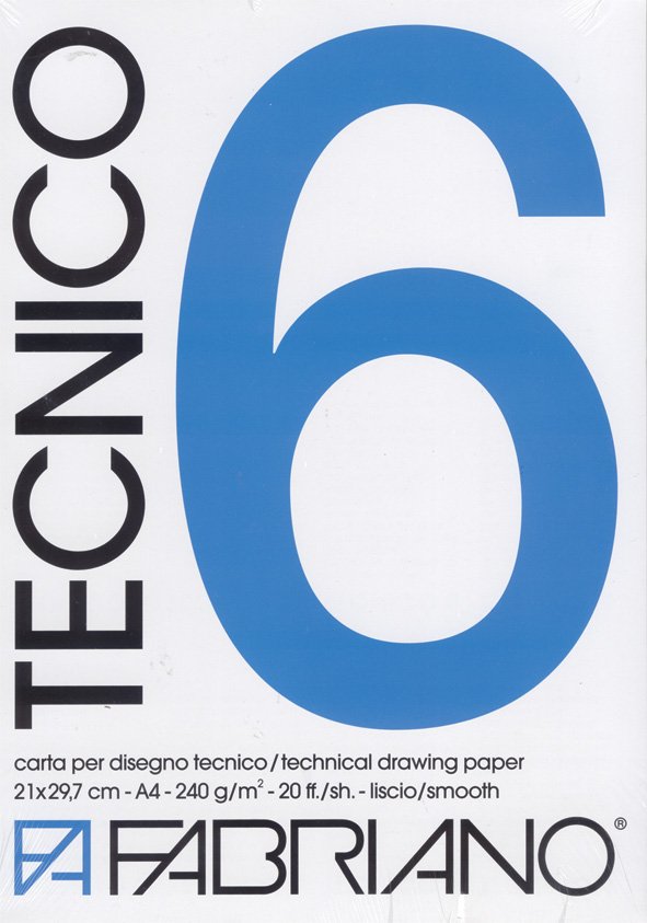 Fabriano Tecnico 6 240G 50X70Cm - 20 ark