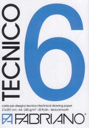 Fabriano Tecnico 6 240G A4 - 20 ark