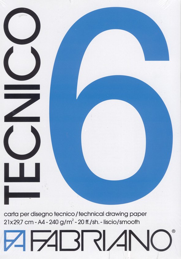 Fabriano Tecnico 6 240G A4 - 20 ark