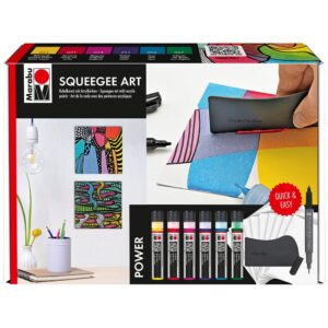 Marabu Acryl Color Squeegee Art Set - 6x25ml - Power Mix