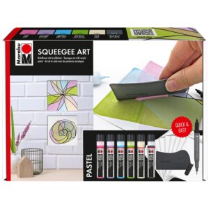 Marabu Acryl Color Squeegee Art Set 6x25ml - Pastel Mix