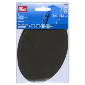 Prym Strykelapp imitert semsket skinn  2stk - Oliven