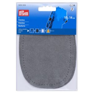 Prym Lapp semsket skinn 10x14cm - 2stk - Grå