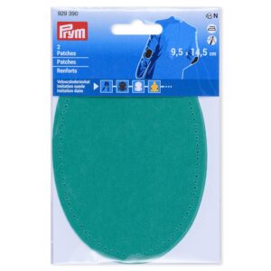 Prym Strykelapp imitert semsket skinn  2stk - Mint