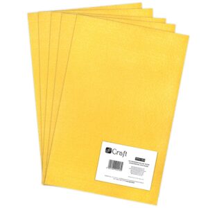 dpCraft Hobbyfilt polyester - A4 5stk - Gul