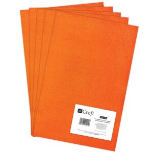 dpCraft Hobbyfilt polyester - A4 5stk - Oransje