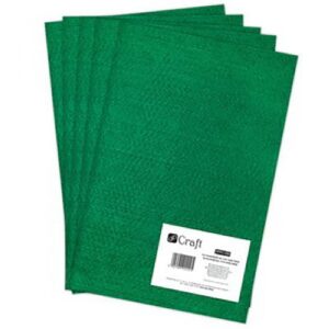 dpCraft Hobbyfilt polyester - A4 5stk - Mørk grønn